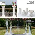 thumbnail image 4 of Efavormart 4 Pack 41" Tall White PVC Height Adjustable Artistic Roman Wedding Inspired Pedestal Column Plant Stand, 4 of 10