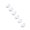 White, variant on 6Pcs Classical Guitar Rollers String Trees Guitar String Ties Bridge Beads Plastic Strings Retainer for Acoustic Guitars