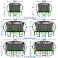thumbnail image 2 of YORIN Trampoline for 3-4 Kids, 10FT Trampoline for Adults with Enclosure Net, Basketball Hoop, Ladder, 1000LBS Outdoor Recreational Trampoline with Light, Heavy Duty Round Trampoline, 2 of 7