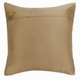 thumbnail image 3 of The HomeCentric Toss Pillow Cover, Decorative Beige Pack of 2, 18"x18" (45x45 cm) Throw Pillows For Couch, Satin Textured & Pintucks Cushion Cover, Solid Color Modern Style Easter - Toffee Crunch, 3 of 4