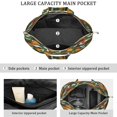 thumbnail image 3 of 22 Inch Oversized Travel Bag Lightweight Canvas Weekender Duffel with Multi Pockets, Camouflage Print, 3 of 5