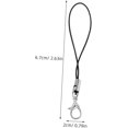 thumbnail image 2 of HWZWT 100pcs Keychain Lanyard Phone Carry Rope Cord for Id Card Mobile Phone Charm Strap Split Ring for Office Travel, 2 of 5