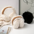 thumbnail image 1 of Sentmoon Ear Muffs for Winter Women Earmuffs Women Foldable Winter Lint Earmuffs for Cold Insulation Thickened Earmuffs for Outdoors Windproof Earmuffs and Long Lint Hair In Two Colors, 1 of 8