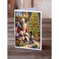 thumbnail image 2 of Wirehaired Pointing Griffon and Santa Claus Greeting Cards Pack of 8 7 in x 5 in, 2 of 3