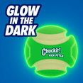 thumbnail image 3 of Chuckit! Max Glow Kick Fetch Fetch Dog Ball, Glow In The Dark Toy for Dogs, 8” Large, 3 of 6