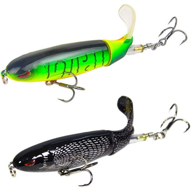 Nuguri Topwater Fishing Lures Set Whopper Plopper Bass Lures with