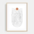 thumbnail image 2 of Terracotta circle and curved lines - Line Drawing Abstract Minimalist Geometric Modern Art Line Art Boho Pattern Unframed Wall Art Print 24 x 36 inches, 2 of 60
