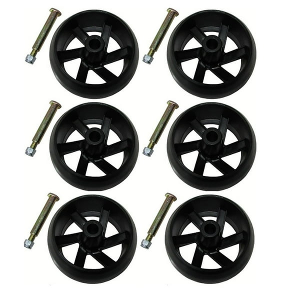 RAParts (Pack of 6) Smooth Deck Wheel Fits AYP 174873 532174873 589527301 587048801