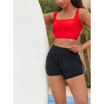 thumbnail image 7 of Charmo Wider Straps Square Neck Sporty Bikini Top, Size XL, Red (Women's), 7 of 7