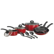 Tramontina 12-Piece Everyday Nonstick Cookware Set, Red