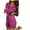Purple-01, variant on perfectbot Nightgown for Women Sleepwear Summer Relaxed Fit 3/4 Sleeve Night Dress Comfort Night Gowns Woman Clothes
