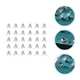 thumbnail image 3 of 100 tapones para los oídos con forma de disco volador, con forma de bala, de metal y plástico., 3 of 6