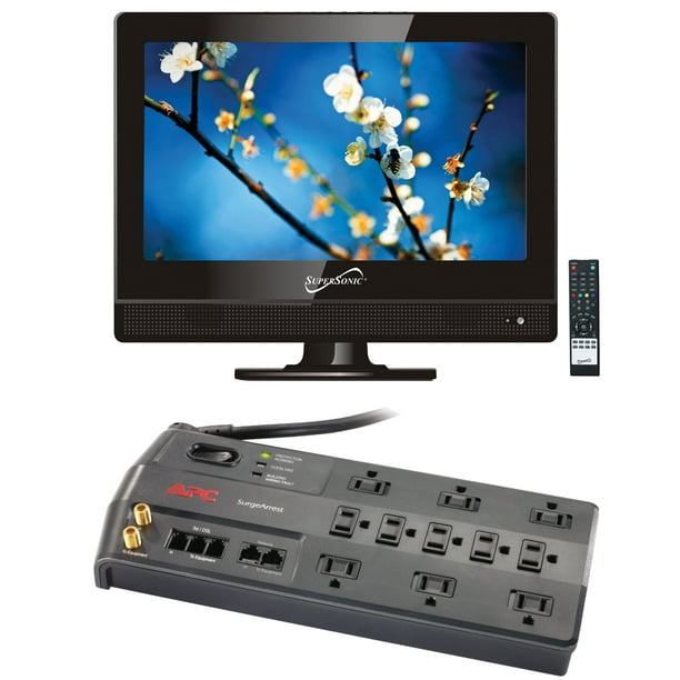 Supersonic SC-9713 13.3" 720p LED HDTV & APC P11VNT3 11 ...