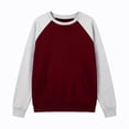 thumbnail image 5 of Enjoytime Women Sweatshirt Patchwork Long Sleeve Pullover Tops Fall Winter Fleece Casual Crew Neck Sweatshirts with Pockets, 5 of 7