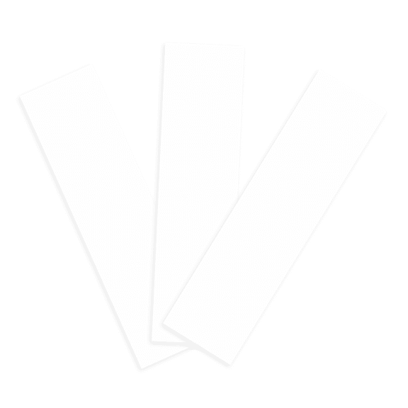 JAM Paper Bumper Sticker Labels, Rectangle, 3 x 11 3/8, White, 125 Labels/Roll