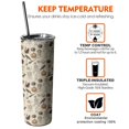 thumbnail image 6 of 20oz Beige Halloween Skull Pumpkin Cat Pattern Skinny Tumblers Stainless Steel Tumbler with Lid and Straw,Vacuum Insulated Double Wall Travel Tumbler Cups with Cleaning Brush for Coffee,Tea, 6 of 6