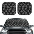 thumbnail image 2 of Balery 2 Piece Turtle Car Windshield Sun Shade|Foldable Front Windshield Shade for Car Front Window for Most Sedans SUV Truck-Small, 2 of 7