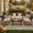 Oatmeal Beige (Wood Armrests), variant on 3‑Piece Wicker Rocking Bistro Patio Set, Outdoor Conversation Furniture with Anti‑Scald Armrests, Cushions & Glass‑Top Table for Garden Yard Porch Beige