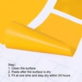 thumbnail image 4 of Unique Bargains Footprint Sticker Shoes Decal Sign for Class Decor Yellow 8x3.3", 4 of 6