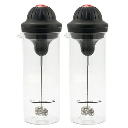 

2X Electric Foamer Coffee Foam Maker Mixer Battery Jug Cup