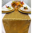 thumbnail image 4 of Your Chair Covers - 14 x 108 Inch Glitz Sequin Table Runner Gold, 4 of 5