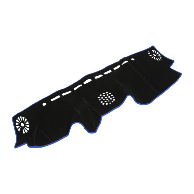 Cubierta del Tablero Unique Bargains Compatible para Toyota Prado 150 Series 10-20, Poliéster Antideslizante Negro Azul para Consola Central