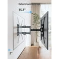 thumbnail image 3 of MOUNTUP Full Motion TV Wall Mount for Most 26-60 Inch TVs, Max VESA 400x400mm Bracket with Swivel Tilting Extension Level Adjustment LED LCD Flat Curved TVs Up to 77 LBS, MU0018, 3 of 5