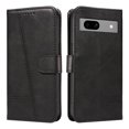 thumbnail image 3 of Phone Case for Google Pixel 7A 5G Magnetic PU Leather Card Slots Durable Wallet Cover, 3 of 5