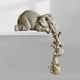 thumbnail image 2 of de , madre y dos estatua de adorno colgante para Decoración de , escultura de Animal coleccionable pintada, 2 of 9