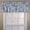 Blue, variant on Ellis Curtain Victoria Park Toile Water Proof Room Darkening Blackout Tailored Window Valance - 70 x 12" Black