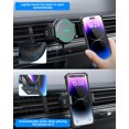thumbnail image 5 of MEIDI Car Phone Holder. MagSafe Wireless Charging,Electric Clamp Arm.Vent Mount Fits iPhone 12-15, Samsung(Black), 5 of 6