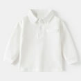thumbnail image 2 of yocbz Boys Long Sleeve Shirts Shirt for Boys Long Sleeve T-Shirt Toddler Kids Tee Shirts White,Size for 2-3 Years, 2 of 4