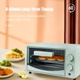 thumbnail image 3 of Horno eléctrico Horno Hogar Pequeño Mini 12L 60-230 ℃ Ajuste de temperatura de área amplia 700W Alta potencia Función múltiple Tostadora eléctrica automática Se puede programar Abanopi Horno eléctrico, 3 of 7