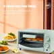 thumbnail image 3 of Horno eléctrico Horno Hogar Pequeño Mini 12L 60-230 ℃ Ajuste de temperatura de área amplia 700W Alta potencia Función múltiple Tostadora eléctrica automática Se puede programar Abanopi Horno eléctrico, 3 of 7
