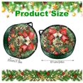 thumbnail image 2 of Trilenars 6PC Christmas Wreath Storage Bags,Clear Wreath Storage Containers with Reinforced Handles & Zipper,Heavy-Duty Holiday Decor Storage Box for Door Wreath,Seasonal Ornaments,24x24x7.8 in, 2 of 2