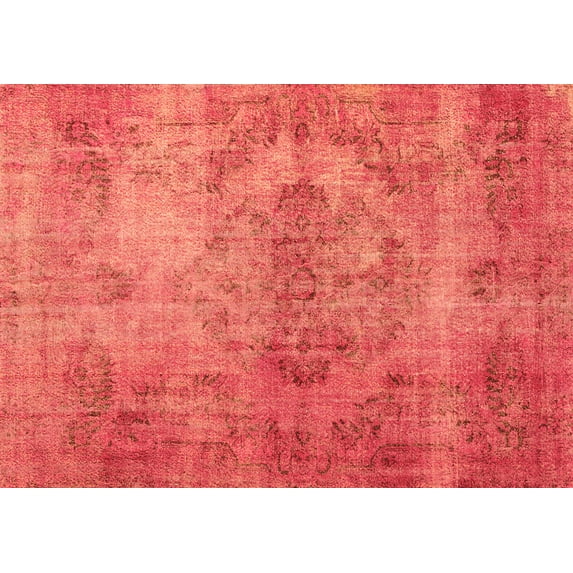 Ahgly Company Indoor Rectangle Persian Orange Bohemian Area Rugs, 5' x 8'
