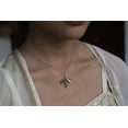 thumbnail image 5 of Holly Leaf Pendant Natural Garnet Necklace 925 Sterling Silver January Birthstone Christmas Jewelry, 5 of 11
