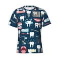 thumbnail image 3 of Naloa Dental Men's T-Shirt Sport T-shirt Men's Basic Tee Casual Men's Shirt, Round Neck, Short Sleeves - Small, 3 of 5