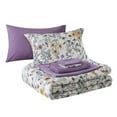 Mainstays Floral Reversible 7Piece Bed in a Bag Comforter Set with