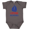 thumbnail image 3 of Inktastic Captain Adorable, Sail Boat, Sailing - Red Blue Boys Baby Bodysuit, 3 of 5