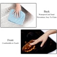 thumbnail image 4 of Cat Canvas Picnic Blanket Waterproof Foldable Extra Large Outdoor Beach Mat with Handle and Pocket 200x200cm Blue Striped, 4 of 6
