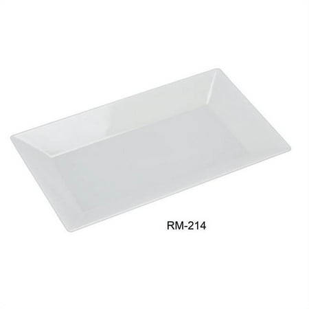 

Yanco RM-214 Rome Rectangular Plate White - 14 in. - Pack of 12