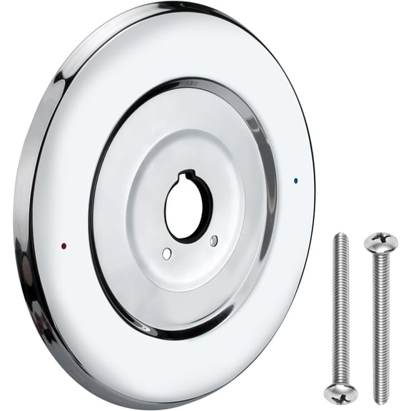 ABCISI Shower Faucet Cover Plate Escutcheon Replacement for Moen 16090, Shower Handle Cover Plate for One-Handle Tub and Shower Faucets (Chrome)