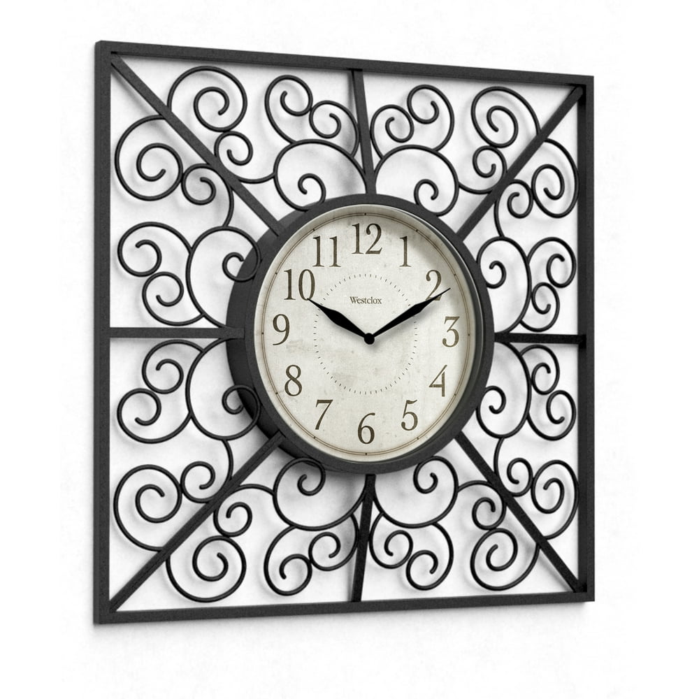 Westclox 20" Open Wall Clock with Swirls, , 20W x 20H x 1.82D In.