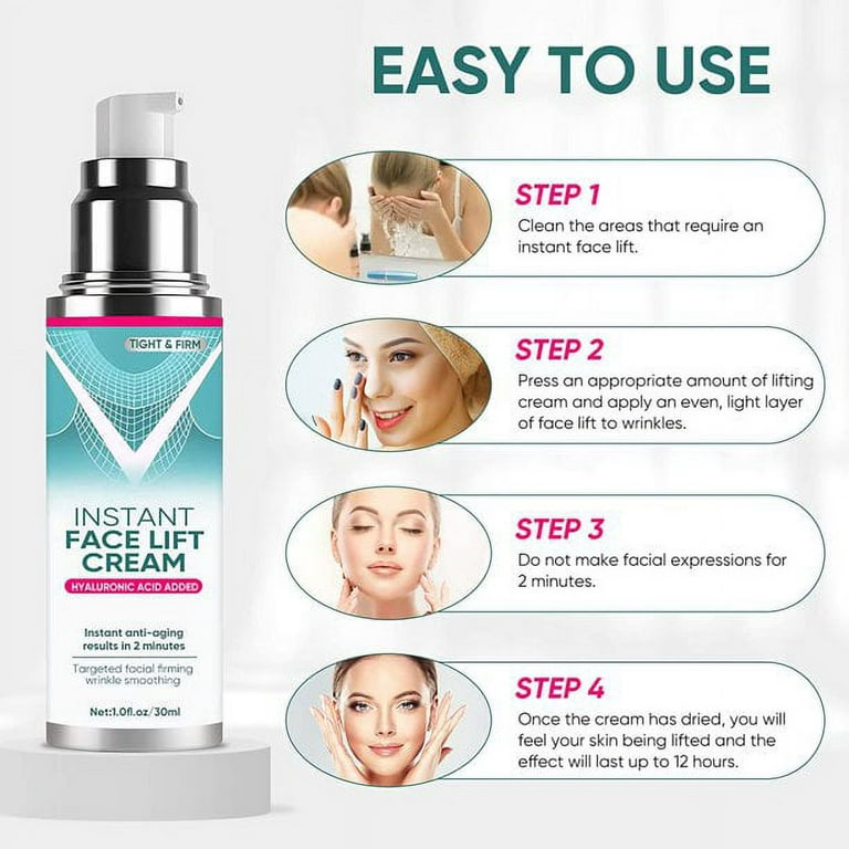  Instant Face Lift Serum, Skin Rejuvenating Face Tightening  Serum for Face and Neck, Instant Face Lift Serum with Natural Ingredients