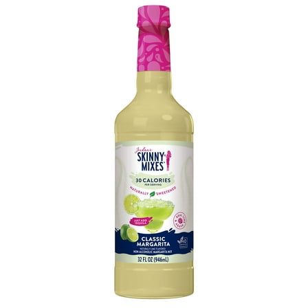 Jordan's Skinny Mixes Natural Original Margarita Mixer Liquid Syrup, 32 fl oz