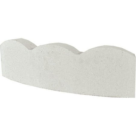 Oldcastle 16" Curved Scallop Edging, White