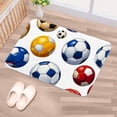 thumbnail image 5 of Football Non-Slip Polyester Floor Rug Office Kitchen Mat, Machine Washable, 5 of 6