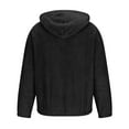 thumbnail image 4 of HOOMEUMY Mens Double-Faced Felvet Jacket 2025 Trendy Classic Solid Coat Crew Neck Jacket Stretch Design Casual Workout Drop Shoulder Clothes Fashion Black XL, 4 of 5