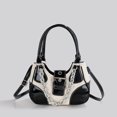 thumbnail image 3 of Bolsos de mano para mujer, bolsos de hombro y monederos de tela de diseñador de lujo, novedad 2023, bolsos decorativos de lona de PU con cadena mediana para debajo del brazo, 3 of 5